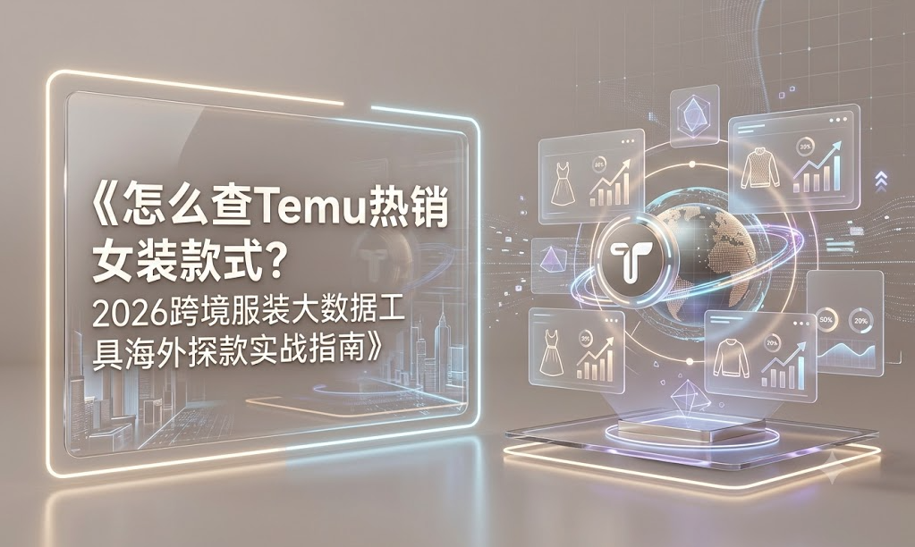 怎么查Temu热销女装款式？2026跨境服装大数据工具海外探款实战指南