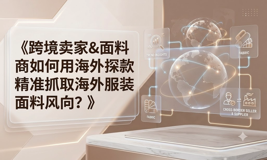 跨境卖家&面料商如何用海外探款精准抓取海外服装面料风向？