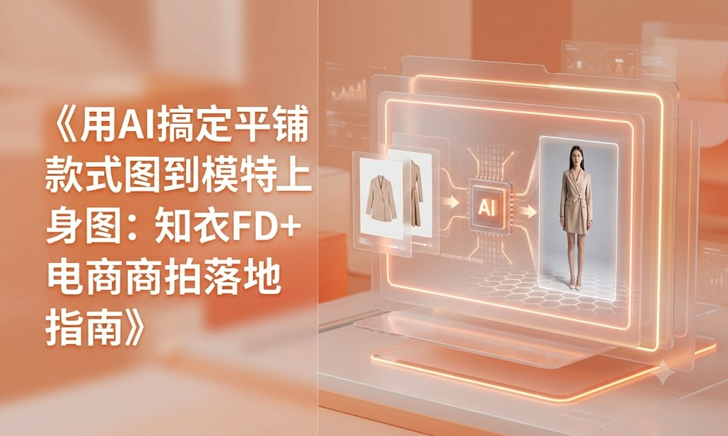 用AI搞定平铺款式图到模特上身图：知衣FD+服装电商商拍落地指南