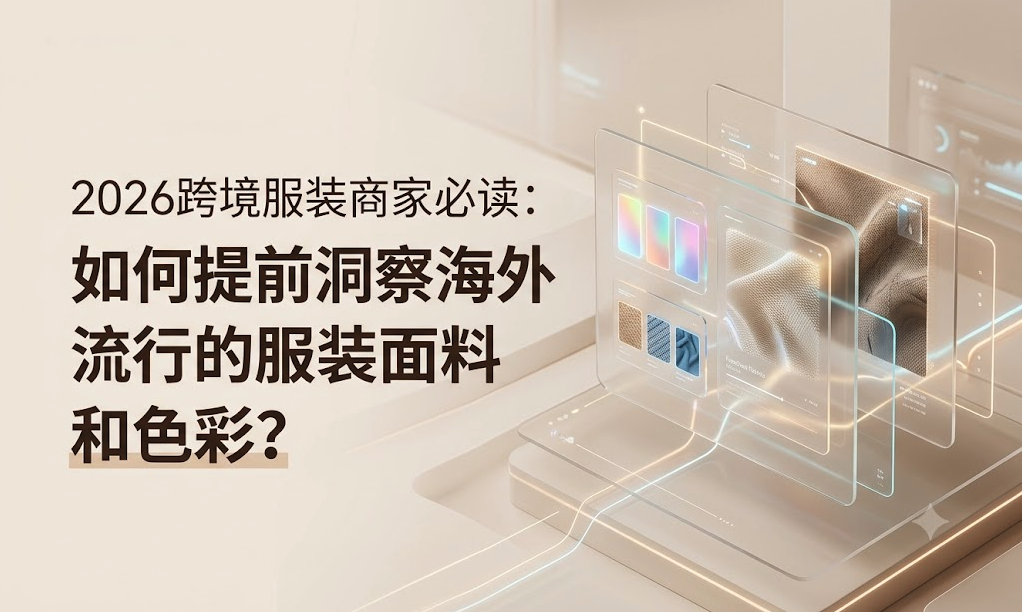 2026跨境服装商家必读：如何提前洞察海外流行的服装面料和色彩？