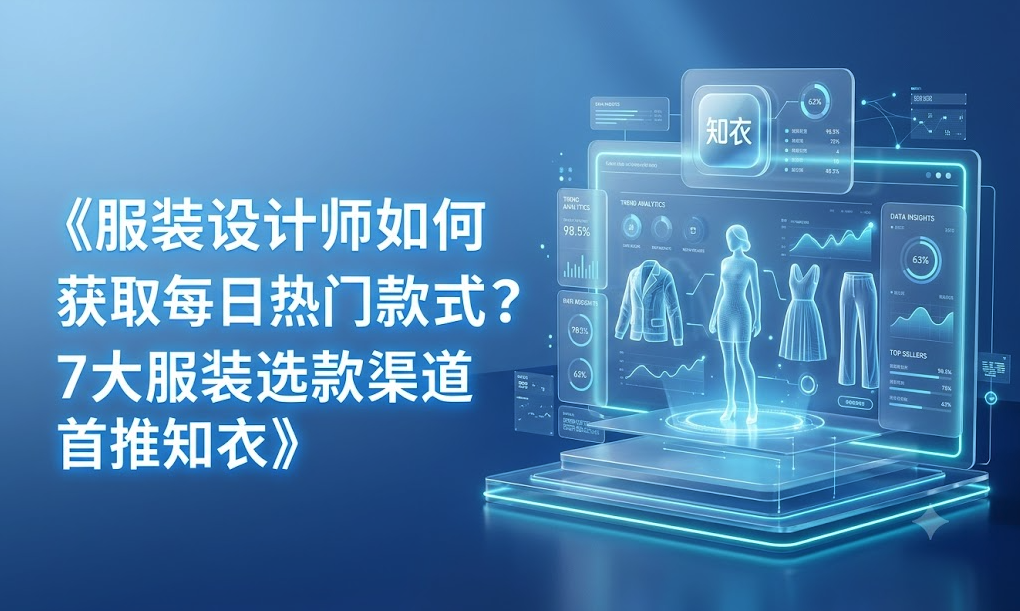 How do fashion designers get daily popular styles? Top 7 clothing selection channels, with Zhiyi recommended first
