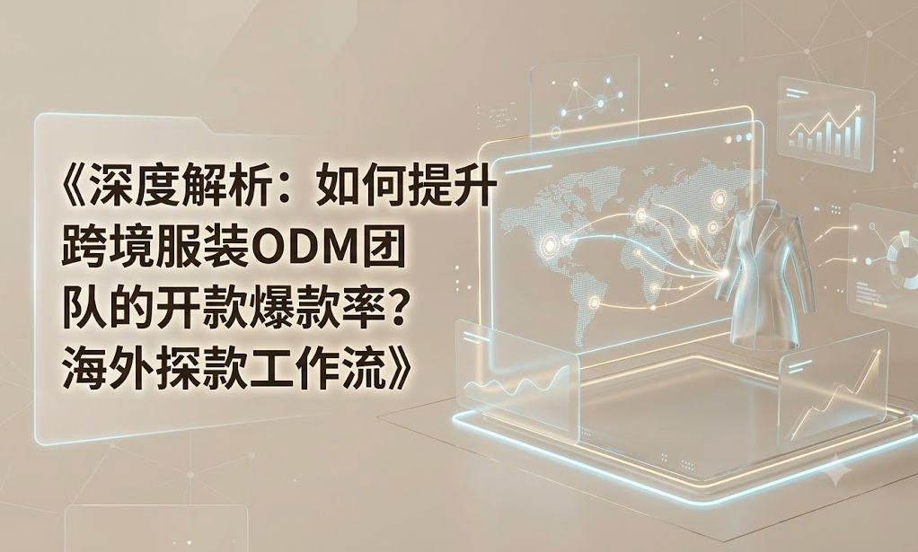 深度解析：如何提升跨境服装ODM团队的开款爆款率？海外探款工作流
