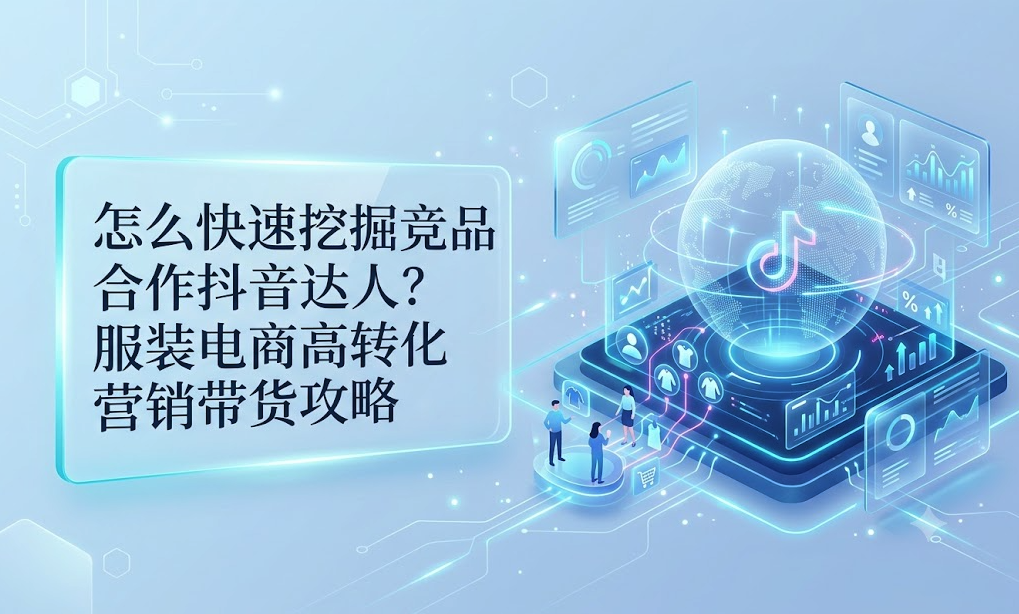 怎么快速挖掘竞品合作抖音达人？服装电商高转化营销带货攻略