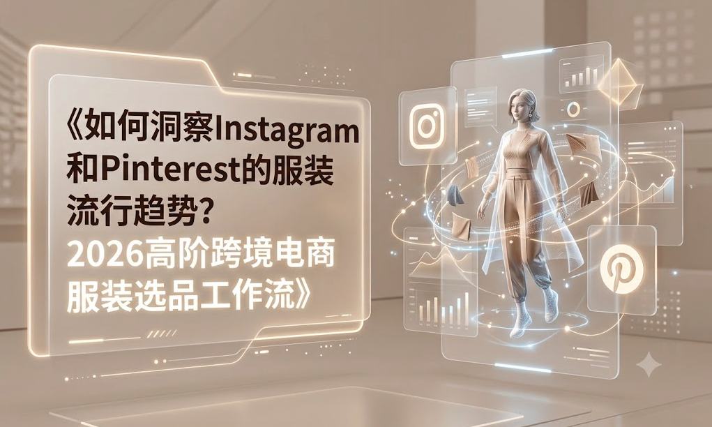 如何洞察Instagram和Pinterest的服装流行趋势？2026高阶跨境电商服装选品工作流