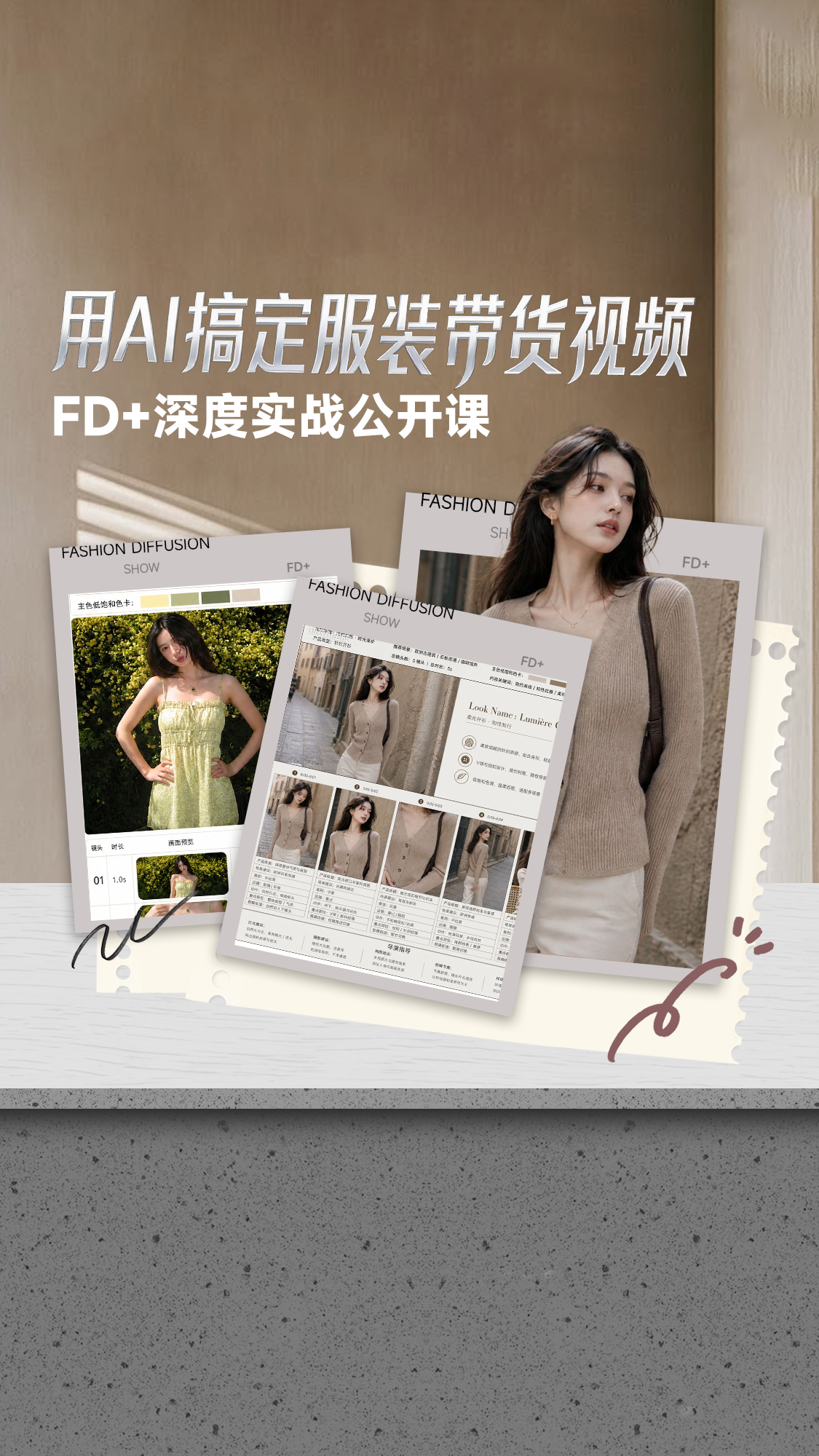 搞定AI服装带货视频