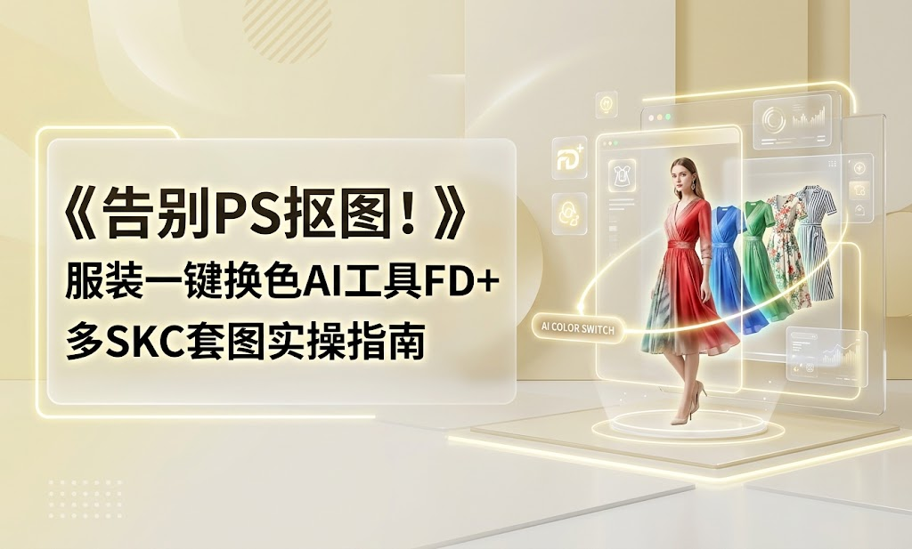 告别PS抠图！服装一键换色AI工具FD+多SKC套图实操指南