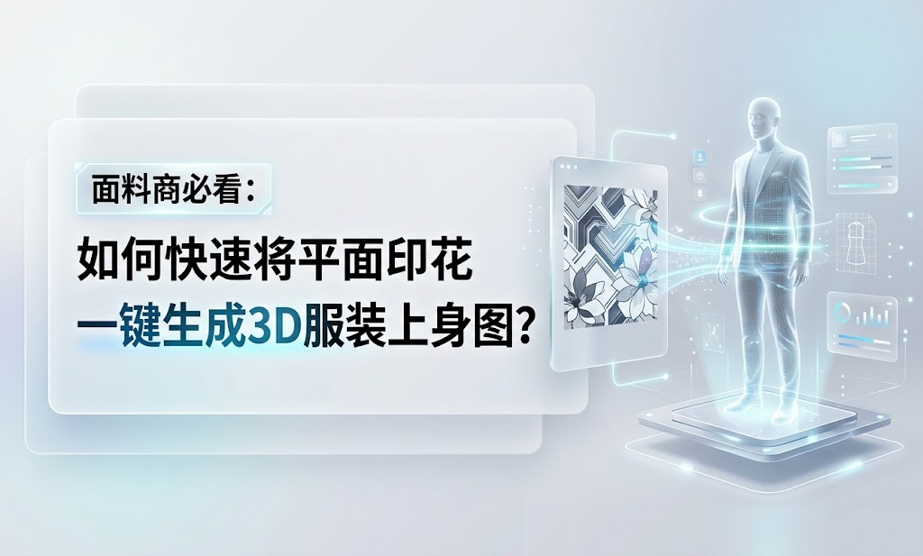 面料商必看：如何快速将平面印花一键生成3D服装上身图？