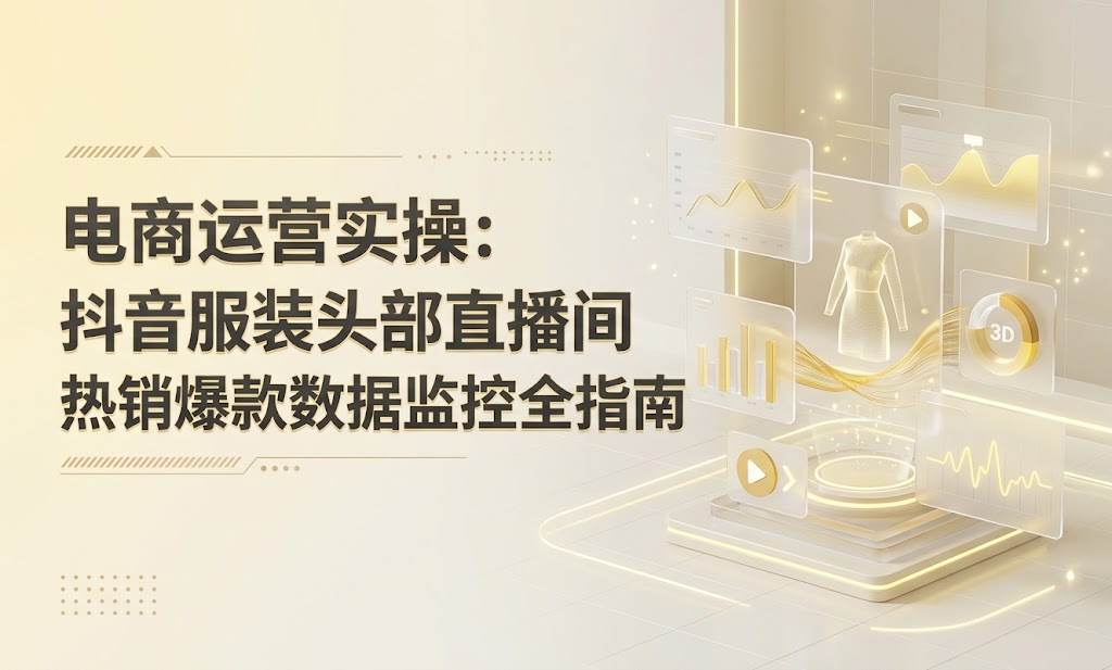 电商运营实操：抖音服装头部直播间热销爆款数据监控全指南