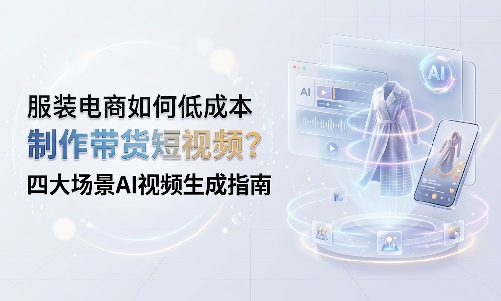 服装电商如何低成本制作带货短视频？四大场景AI视频生成指南